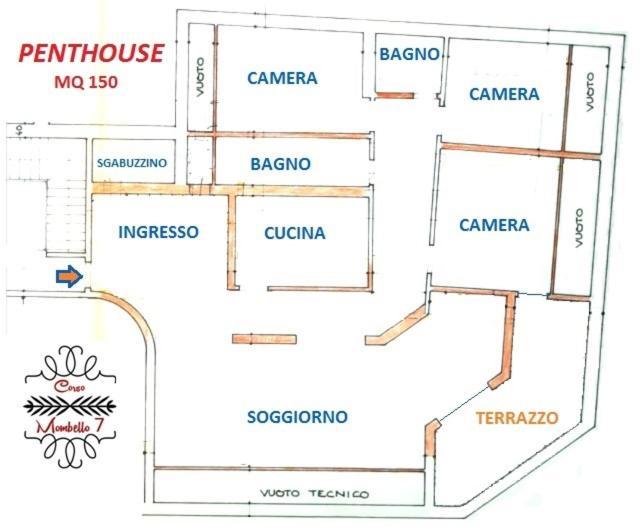 Penthouse Three Bedrooms Sanremo Exterior photo